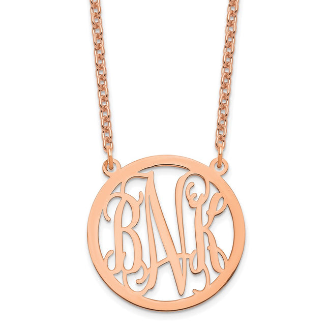 Sterling silver monogram necklace