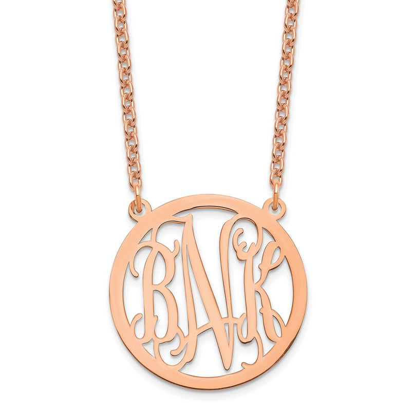 Sterling silver monogram necklace