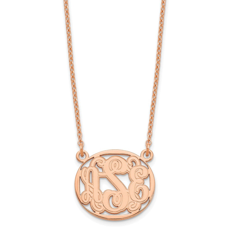 Sterling silver monogram necklace