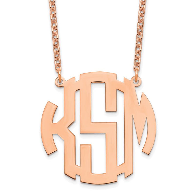 Sterling silver monogram necklace