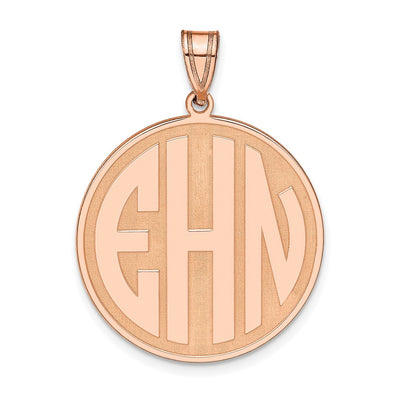 Sterling silver monogram pendant