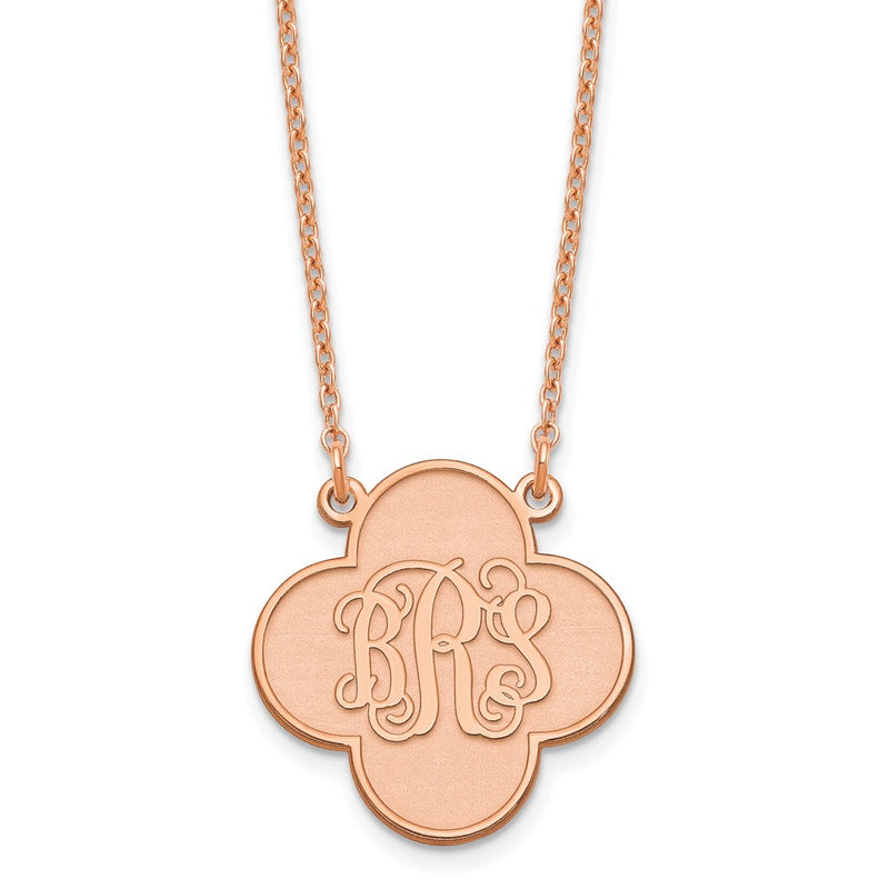 Sterling silver clover necklace
