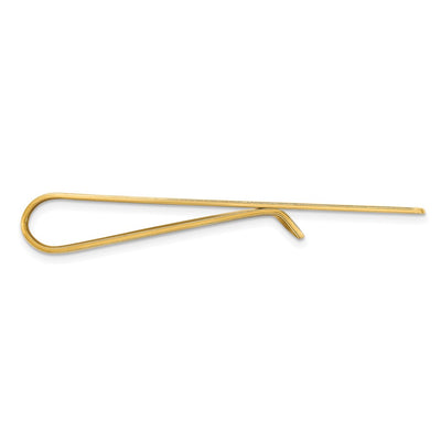 14K Yellow Gold Recessed Letter Money Clip