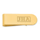 14K Yellow Gold Recessed Letter Monogram Money Clip