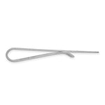 Sterling Silver/Rhodium-plated Raised Letter Monogram Money Clip view 2