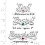 SS/Gold-plated with Gold-plated Bezel Birthstone Heart Name Plate view 5