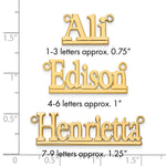 10k Yellow Gold Underlined Name Plate view 5