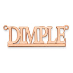 10k Yellow Gold Underlined Name Plate view 16