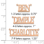 10k Yellow Gold Underlined Name Plate view 18