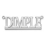 10k Yellow Gold Underlined Name Plate view 8