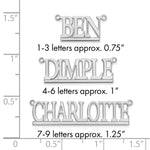 10k Yellow Gold Underlined Name Plate view 10