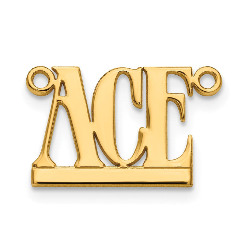 10K yellow gold name pendants & charm, alternate view