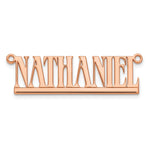 10k Yellow Gold Underlined Name Plate view 14