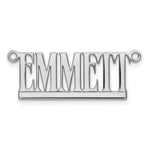 10k Yellow Gold Underlined Name Plate view 8