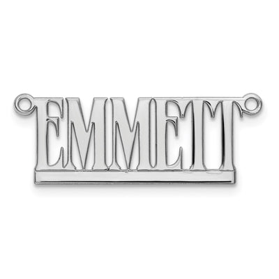 10K Yellow Gold Underlined Name Plate