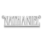 10k Yellow Gold Underlined Name Plate view 9