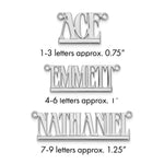10k Yellow Gold Underlined Name Plate view 6