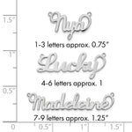 10k White Gold Name Plate view 5