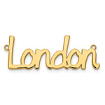 sterling Silver/Rhodium-plated Polished Name Plate view