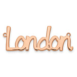 sterling Silver/Rhodium-plated Polished Name Plate view