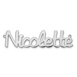 sterling Silver/Rhodium-plated Polished Name Plate view