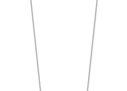 14K rose gold bar necklace, alternate view