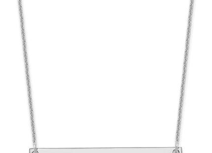 14K rose gold bar necklace