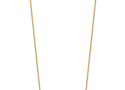 14k Yellow Gold Medium Blank Bar Necklace, 18 x 38mm