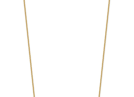 14K yellow gold bar necklace, alternate view