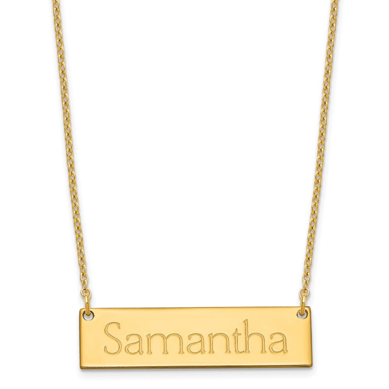 Sterling silver name necklace