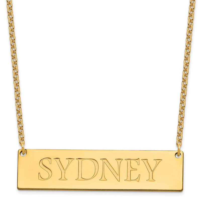Sterling silver name necklace