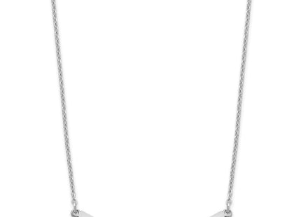 Sterling silver bar necklace, alternate view