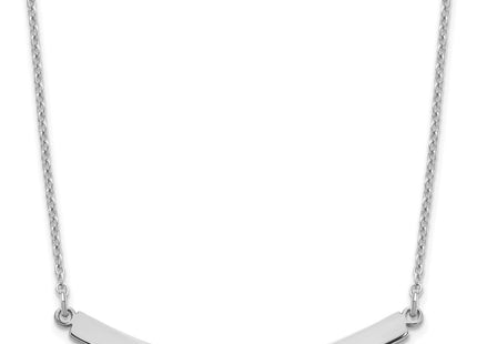 Sterling silver bar necklace