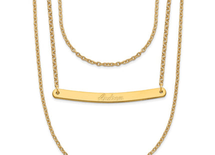 SS/Gold Plated Chain Necklaces Style XNA651GP - Classique Jewelry Inc.