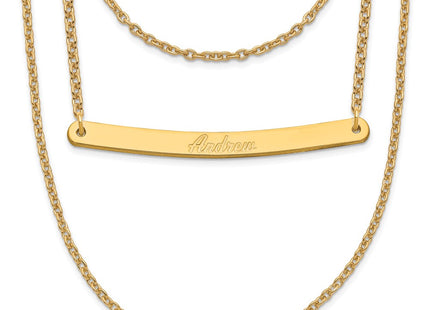 SS/Gold Plated Chain Necklaces Style XNA651GP - Classique Jewelry Inc.
