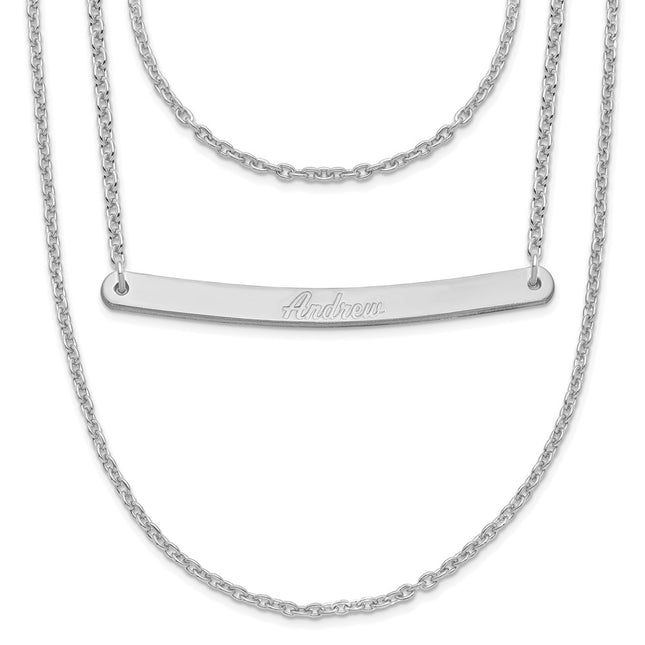 Sterling Silver Chain Necklaces Style XNA651SS - Classique Jewelry Inc.