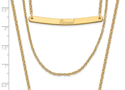 SS/Gold Plated Chain Necklaces Style XNA652GP - Classique Jewelry Inc.