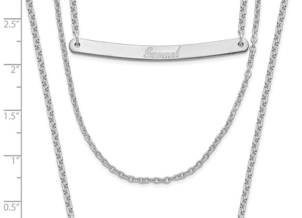 Sterling Silver Chain Necklaces Style XNA652SS - Classique Jewelry Inc.