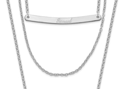 Sterling Silver Chain Necklaces Style XNA652SS - Classique Jewelry Inc.