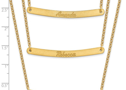 SS/Gold Plated Chain Necklaces Style XNA653GP - Classique Jewelry Inc.