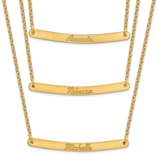 SS/Gold Plated Chain Necklaces Style XNA653GP - Classique Jewelry Inc.