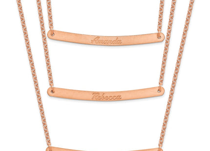 SS/Rose Plated Chain Necklaces Style XNA653RP - Classique Jewelry Inc.
