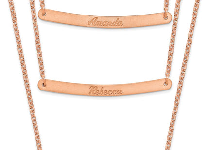 SS/Rose Plated Chain Necklaces Style XNA653RP - Classique Jewelry Inc.