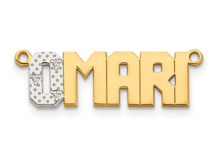 14k Yellow & Rhodium Jewelry Style XNA65 - Classique Jewelry Inc.