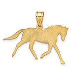 14K Yellow Gold Horse with Name Pendant view