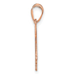 14K Rose Gold Horse with Name Pendant view