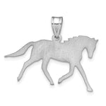 10k White Gold Horse with Name Pendant view 3