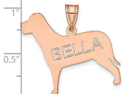 14k Rose Gold Pendants Style XNA691R - Classique Jewelry Inc.