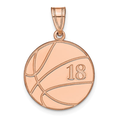 14K rose gold pendant