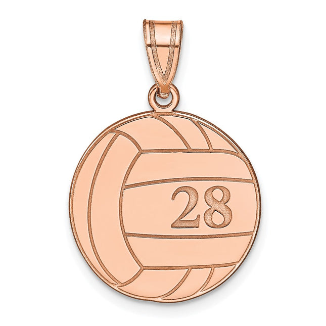 14k Rose Gold Pendants Style XNA696R - Classique Jewelry Inc.
